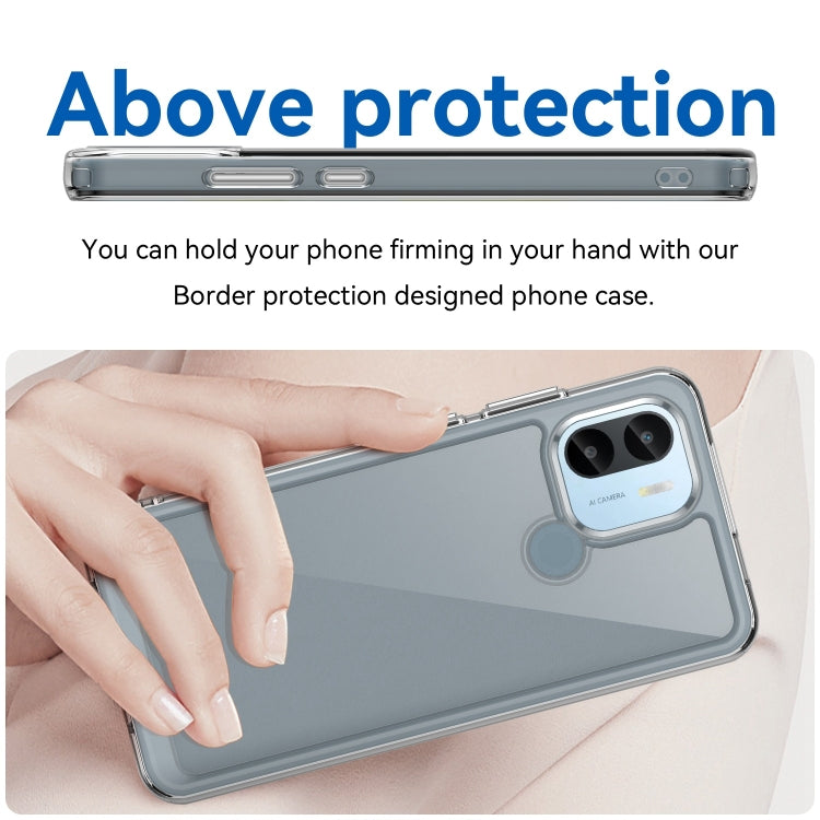 For Xiaomi Poco C50 Colorful Series Acrylic Hybrid TPU Phone Case(Transparent)
