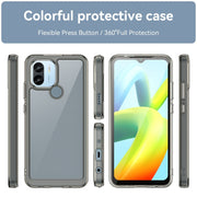 For Xiaomi Poco C50 Colorful Series Acrylic Hybrid TPU Phone Case(Transparent Grey)