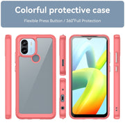 For Xiaomi Poco C50 Colorful Series Acrylic Hybrid TPU Phone Case(Red)