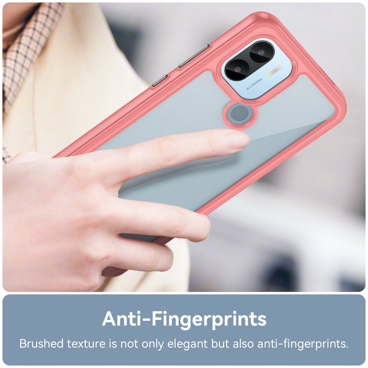 For Xiaomi Poco C50 Colorful Series Acrylic Hybrid TPU Phone Case(Red)