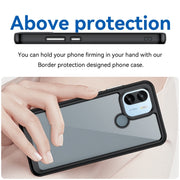 For Xiaomi Poco C50 Colorful Series Acrylic Hybrid TPU Phone Case(Black)