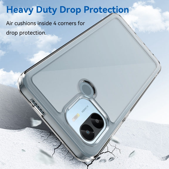 For Xiaomi Poco C51 Colorful Series Acrylic Hybrid TPU Phone Case(Transparent)
