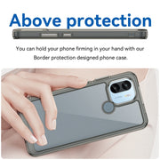 For Xiaomi Poco C51 Colorful Series Acrylic Hybrid TPU Phone Case(Transparent Grey)