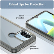 For Xiaomi Poco C51 Colorful Series Acrylic Hybrid TPU Phone Case(Transparent Grey)