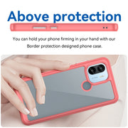 For Xiaomi Poco C51 Colorful Series Acrylic Hybrid TPU Phone Case(Red)