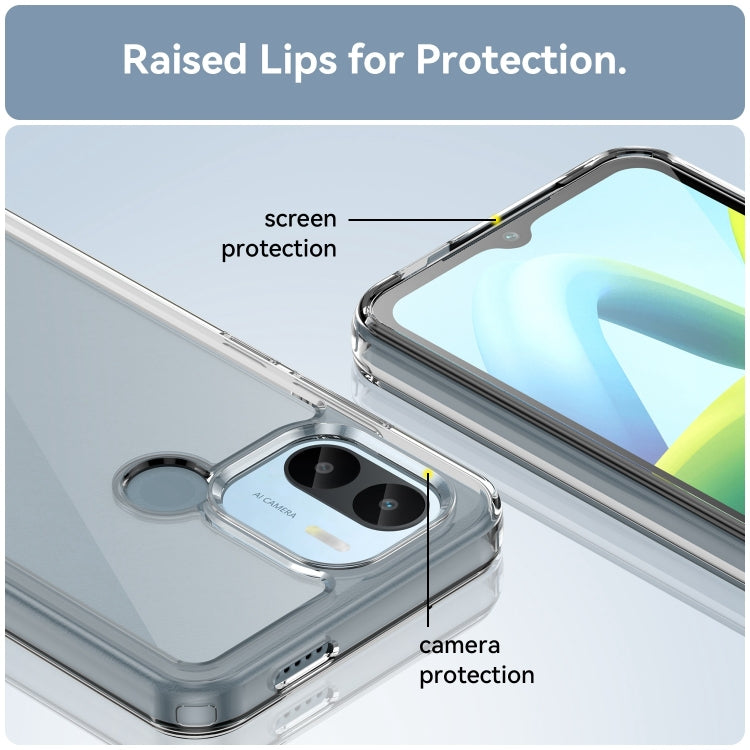 For Xiaomi Redmi A2+ Colorful Series Acrylic Hybrid TPU Phone Case(Transparent)