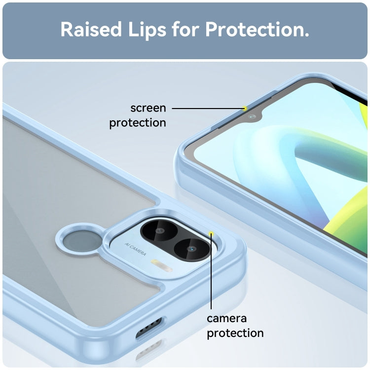 For Xiaomi Redmi A2+ Colorful Series Acrylic Hybrid TPU Phone Case(Blue)