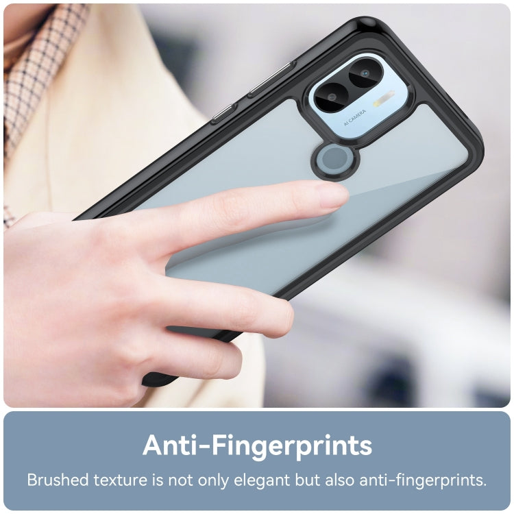 For Xiaomi Redmi A2+ Colorful Series Acrylic Hybrid TPU Phone Case(Black)