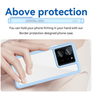 For Xiaomi 13T Colorful Series Acrylic Hybrid TPU Phone Case(Blue)