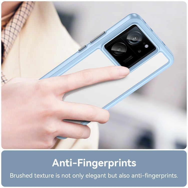 For Xiaomi 13T Colorful Series Acrylic Hybrid TPU Phone Case(Blue)