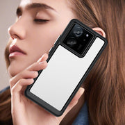 For Xiaomi 13T Colorful Series Acrylic Hybrid TPU Phone Case(Black)