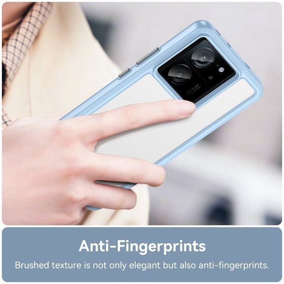 For Xiaomi 13T Pro Colorful Series Acrylic Hybrid TPU Phone Case(Blue)
