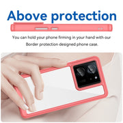 For Xiaomi 13T Pro Colorful Series Acrylic Hybrid TPU Phone Case(Red)