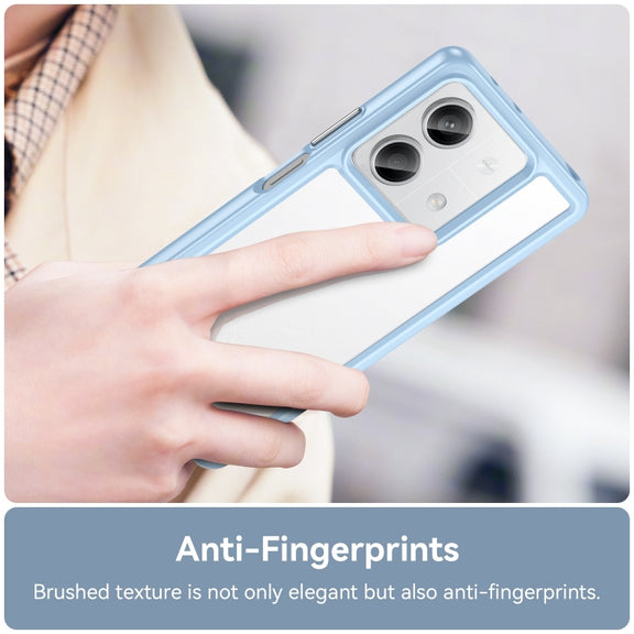 For Xiaomi Redmi Note 13 5G Colorful Series Acrylic Hybrid TPU Phone Case(Blue)