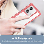 For Xiaomi Redmi Note 13 5G Colorful Series Acrylic Hybrid TPU Phone Case(Red)