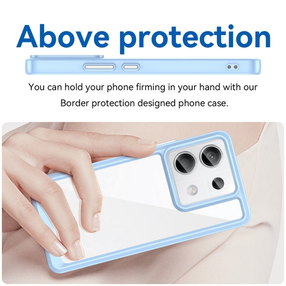 For Xiaomi Redmi Note 13 Pro 5G Colorful Series Acrylic Hybrid TPU Phone Case(Blue)