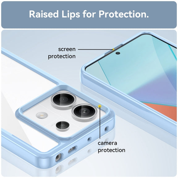 For Xiaomi Redmi Note 13 Pro 5G Colorful Series Acrylic Hybrid TPU Phone Case(Blue)