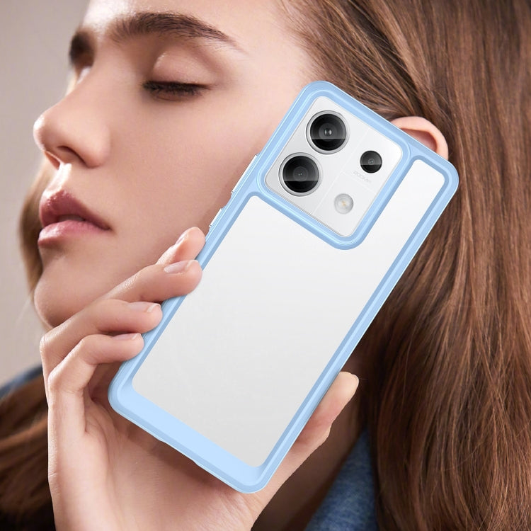 For Xiaomi Redmi Note 13 Pro 5G Colorful Series Acrylic Hybrid TPU Phone Case(Blue)