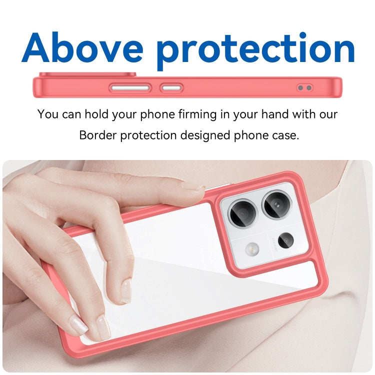 For Xiaomi Redmi Note 13 Pro 5G Colorful Series Acrylic Hybrid TPU Phone Case(Red)