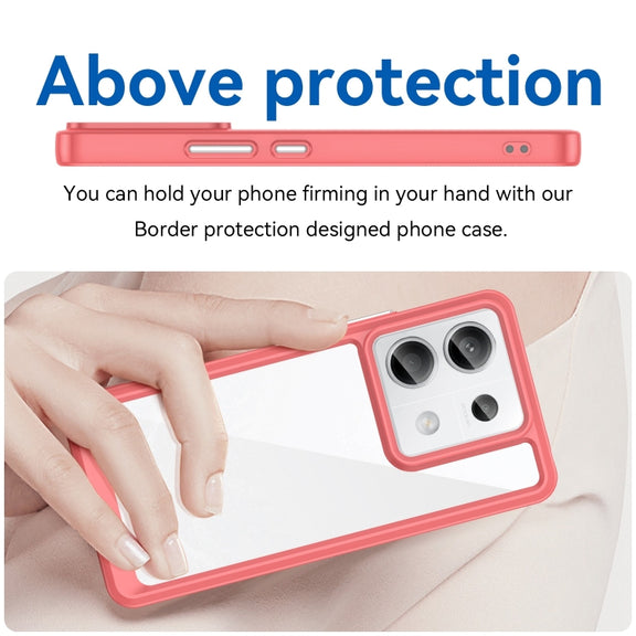 For Xiaomi Redmi Note 13 Pro 5G Colorful Series Acrylic Hybrid TPU Phone Case(Red)