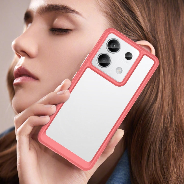 For Xiaomi Redmi Note 13 Pro 5G Colorful Series Acrylic Hybrid TPU Phone Case(Red)