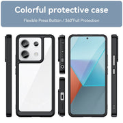 For Xiaomi Redmi Note 13 Pro 5G Colorful Series Acrylic Hybrid TPU Phone Case(Black)