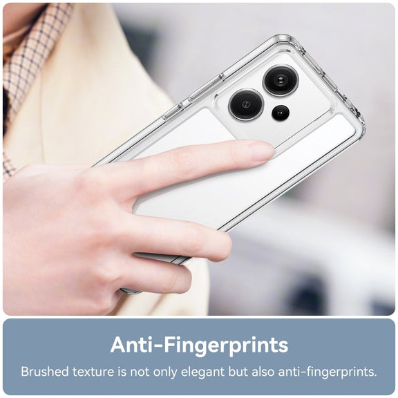 For Xiaomi Redmi Note 13 Pro+ Colorful Series Acrylic Hybrid TPU Phone Case(Transparent)