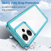 For Xiaomi Redmi Note 13 Pro+ Colorful Series Acrylic Hybrid TPU Phone Case(Transparent Blue)