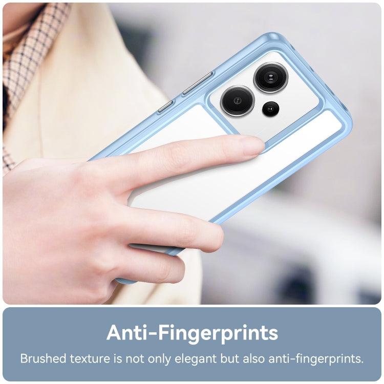 For Xiaomi Redmi Note 13 Pro+ Colorful Series Acrylic Hybrid TPU Phone Case(Blue)