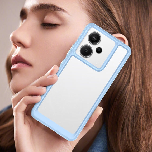 For Xiaomi Redmi Note 13 Pro+ Colorful Series Acrylic Hybrid TPU Phone Case(Blue)
