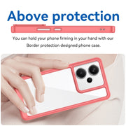 For Xiaomi Redmi Note 13 Pro+ Colorful Series Acrylic Hybrid TPU Phone Case(Red)