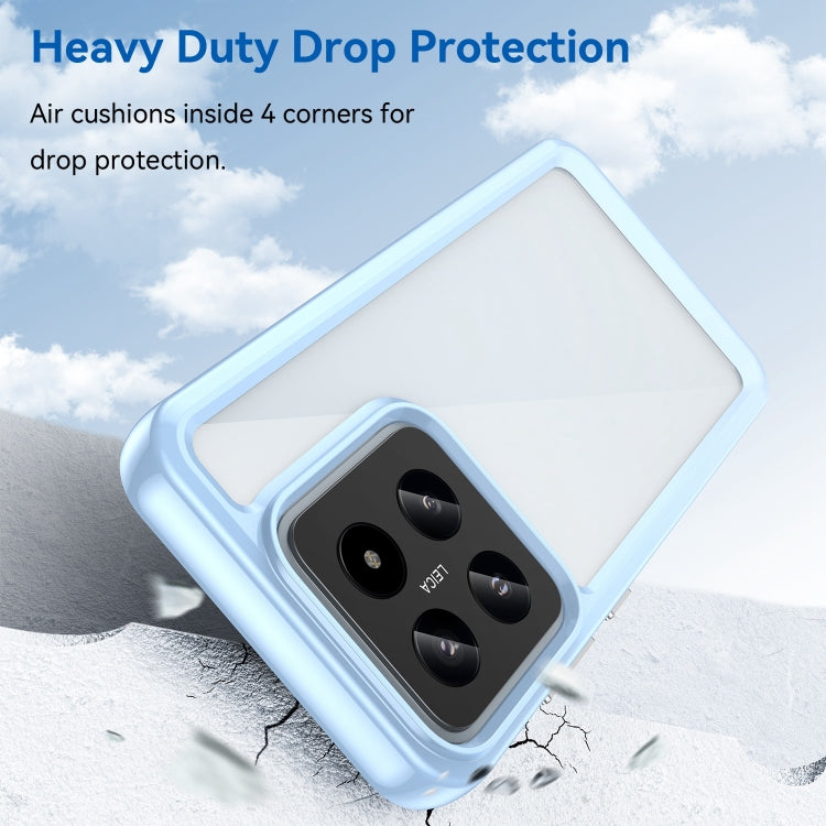 For Xiaomi 14 Pro Colorful Series Acrylic Hybrid TPU Phone Case(Blue)