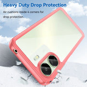 For Xiaomi Redmi 13C 4G Colorful Series Acrylic Hybrid TPU Phone Case(Red)
