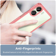 For Xiaomi Redmi 13C 4G Colorful Series Acrylic Hybrid TPU Phone Case(Red)