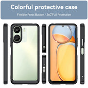 For Xiaomi Redmi 13C 4G Colorful Series Acrylic Hybrid TPU Phone Case(Black)