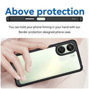For Xiaomi Redmi 13C 4G Colorful Series Acrylic Hybrid TPU Phone Case(Black)
