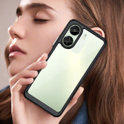 For Xiaomi Redmi 13C 4G Colorful Series Acrylic Hybrid TPU Phone Case(Black)
