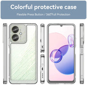 For Xiaomi Poco C65 Colorful Series Acrylic Hybrid TPU Phone Case(Transparent)