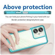 For Xiaomi Poco C65 Colorful Series Acrylic Hybrid TPU Phone Case(Transparent Blue)