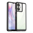 For Xiaomi Poco M6 Colorful Series Acrylic Hybrid TPU Phone Case(Black) - Xiaomi Cases by PMC TechLife | Online Shopping South Africa | PMC TechLife | Buy Now Pay Later Mobicred