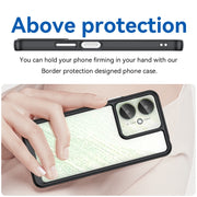 For Xiaomi Poco M6 Colorful Series Acrylic Hybrid TPU Phone Case(Black)