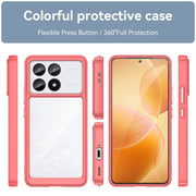 For Xiaomi Redmi K70 Colorful Series Acrylic Hybrid TPU Phone Case(Red)