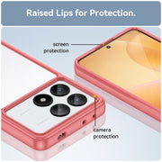 For Xiaomi Redmi K70E Colorful Series Acrylic Hybrid TPU Phone Case(Red)
