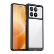 For Xiaomi Redmi K70E Colorful Series Acrylic Hybrid TPU Phone Case(Black) - K70E Cases by PMC TechLife | Online Shopping South Africa | PMC TechLife