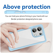 For Xiaomi Redmi Note 13 4G Global Colorful Series Acrylic Hybrid TPU Phone Case(Blue)