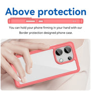 For Xiaomi Redmi Note 13 4G Global Colorful Series Acrylic Hybrid TPU Phone Case(Red)