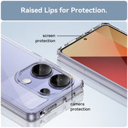 For Redmi Note 13 Pro 4G Global Colorful Series Acrylic Hybrid TPU Phone Case(Transparent)