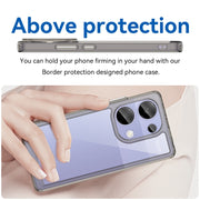 For Redmi Note 13 Pro 4G Global Colorful Series Acrylic Hybrid TPU Phone Case(Transparent Grey)