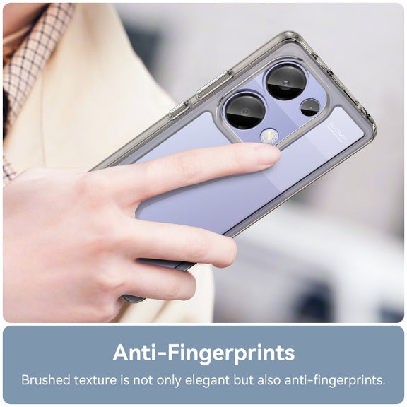 For Redmi Note 13 Pro 4G Global Colorful Series Acrylic Hybrid TPU Phone Case(Transparent Grey)