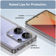 For Redmi Note 13 Pro 4G Global Colorful Series Acrylic Hybrid TPU Phone Case(Transparent Grey)